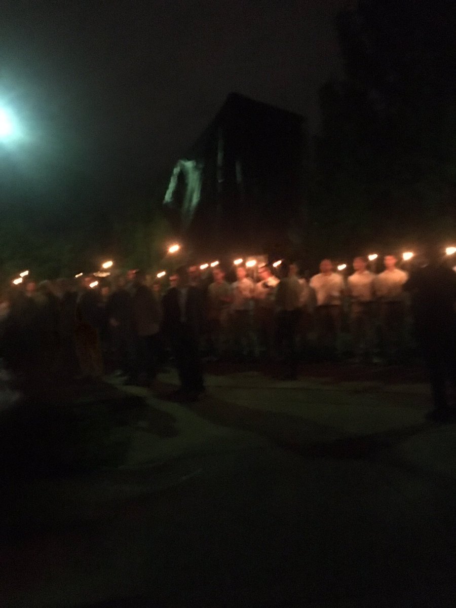 NBC: @Pdeluca29 reports: white activists gather in Emancipation Park with torches.   