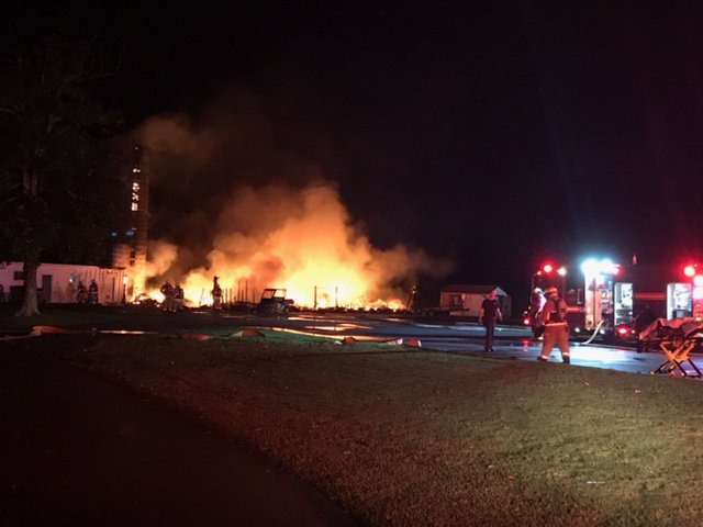 Suffolk: Firefighters with Suffolk Fire and Rescue battled a commercial structure fire at the Sleepy Hole Golf Course in the 4700 block of Sleepy Hole Road Wednesday night. 