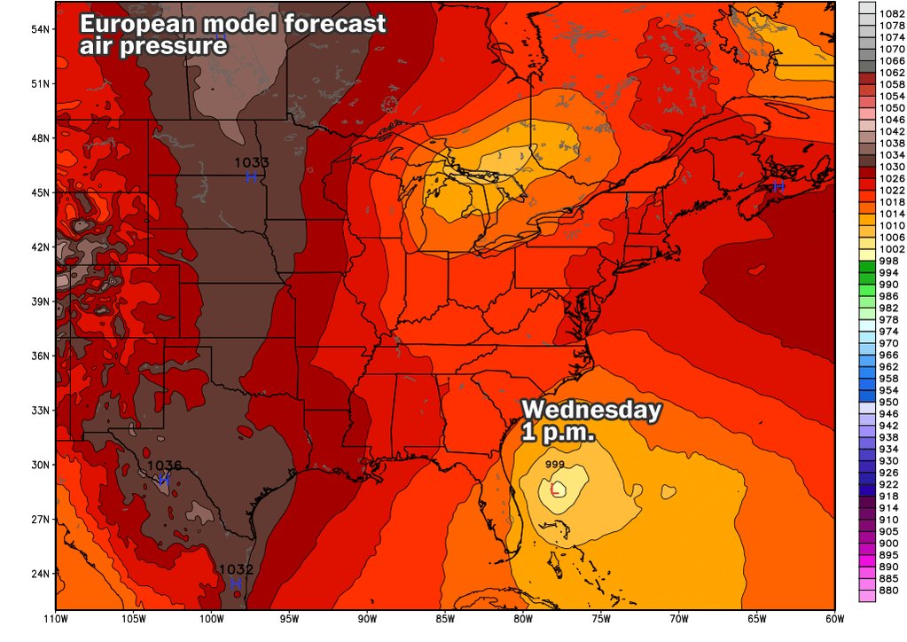 Winter storm watches from Florida to Virginia issued as severe weather expected to explosively intensify, buffeting the Mid-Atlantic beaches and eastern New England.   