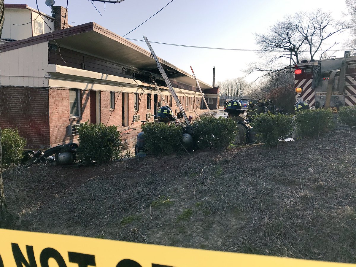 Deadly fire at Lee High Inn in Fairfax, VA. Fire Chief O'Neal believes the fire began in a room and spread quickly to the roof/attic area. One deceased female victim; no other injuries reported