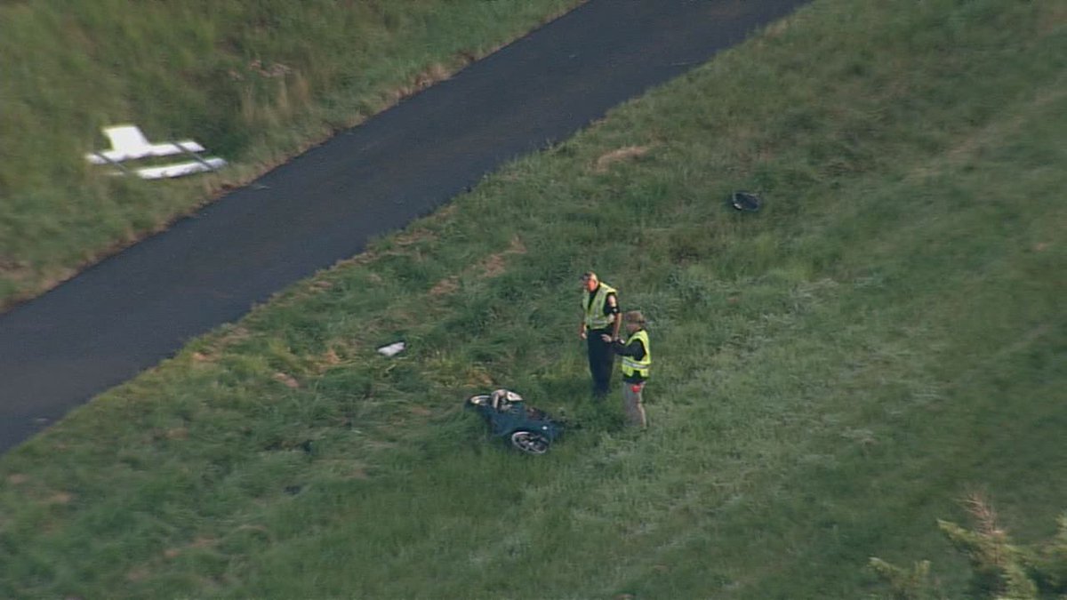 A motorcyclist was killed Wednesday morning in a crash in Fairfax County. The crash happened around 5:50 a.m. on the Fairfax County Parkway near Franklin Farm Road