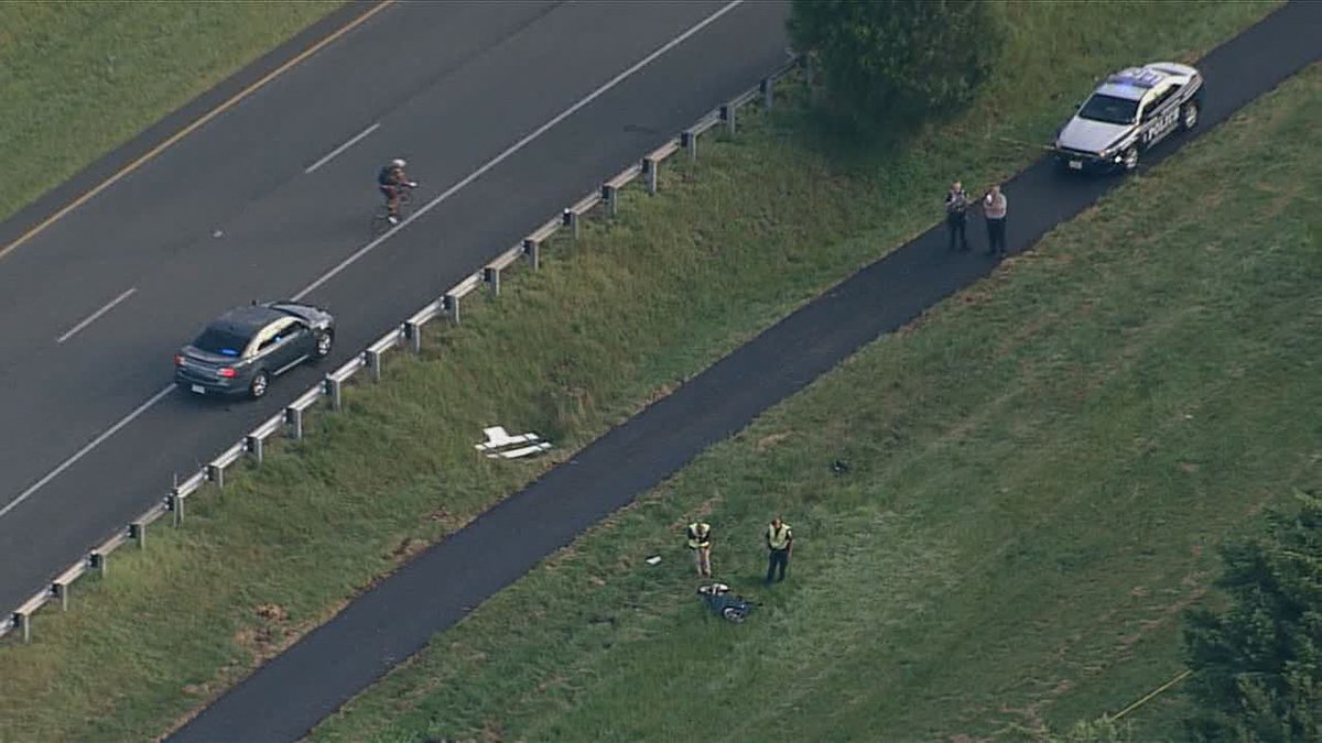 A motorcyclist was killed Wednesday morning in a crash in Fairfax County. The crash happened around 5:50 a.m. on the Fairfax County Parkway near Franklin Farm Road