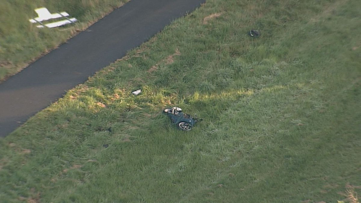 A motorcyclist was killed Wednesday morning in a crash in Fairfax County. The crash happened around 5:50 a.m. on the Fairfax County Parkway near Franklin Farm Road