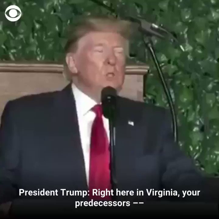 Protester interrupts President Trump during speech in Jamestown: Mr. President, you cannot send us back. Virginia is our home.