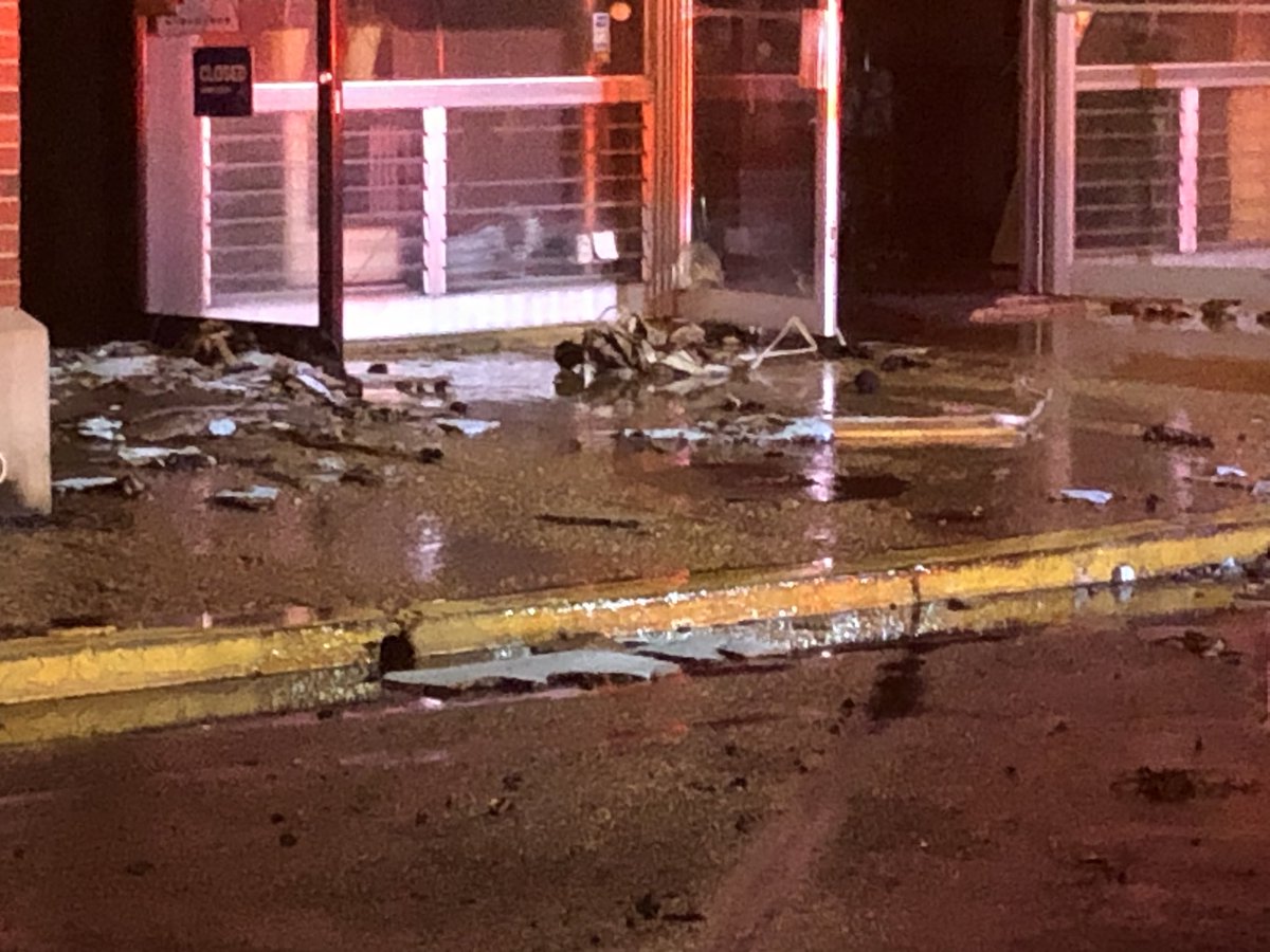 More than 20 businesses damaged at the Belle View Shopping Center - most due to heavy smoke. Power cut to effected businesses and nearby area. Power should be restored later in the morning. One firefighter treated for a minor injury