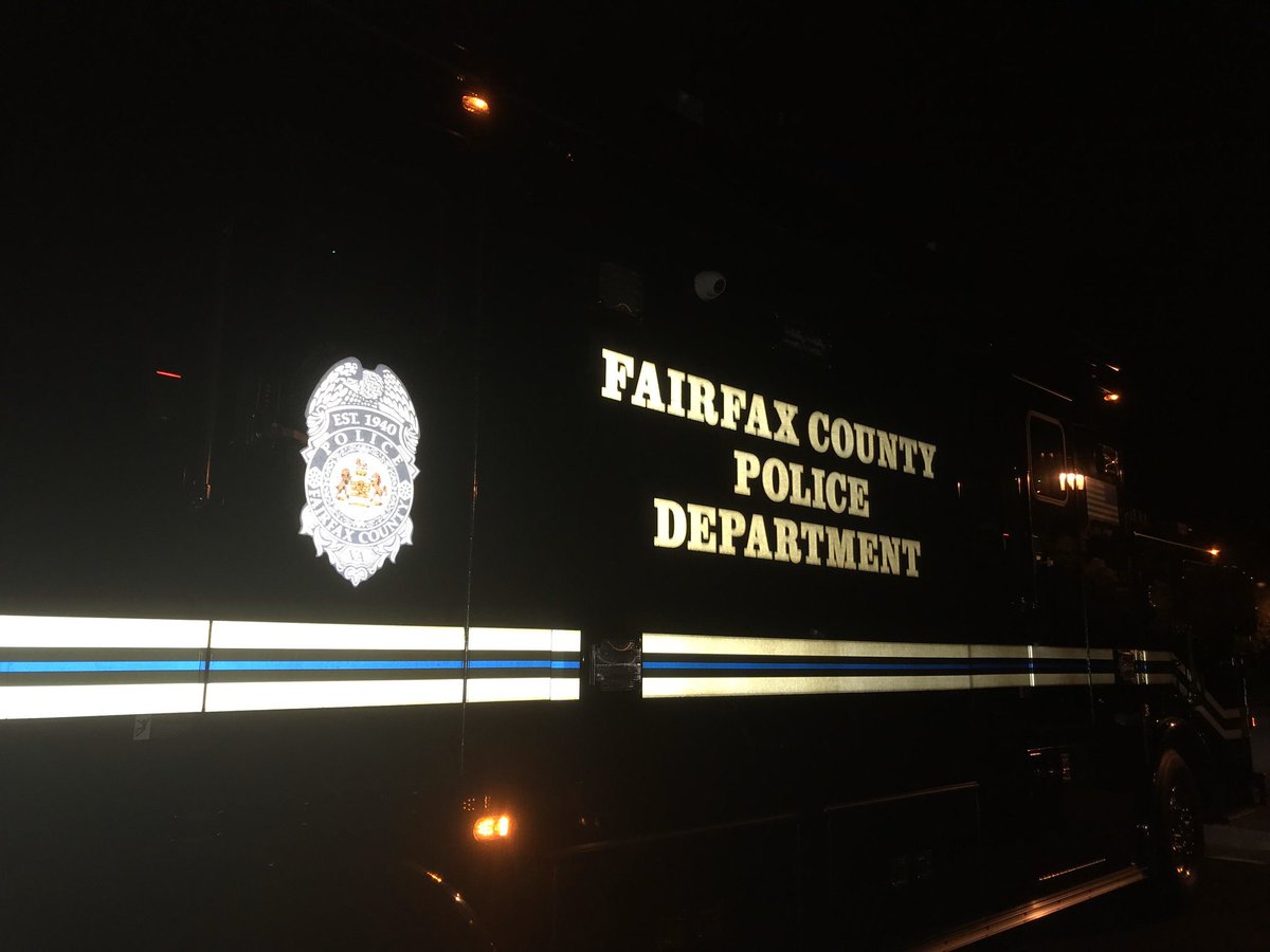 2 men, woman found dead inside Burke home after standoff. @FairfaxCountyPD exchanged gunfire with  suspect after responding to domestic disturbance. 2 officers suffered non-life-threatening injuries. Suspect barricaded himself after exchange. SWAT found victims.
