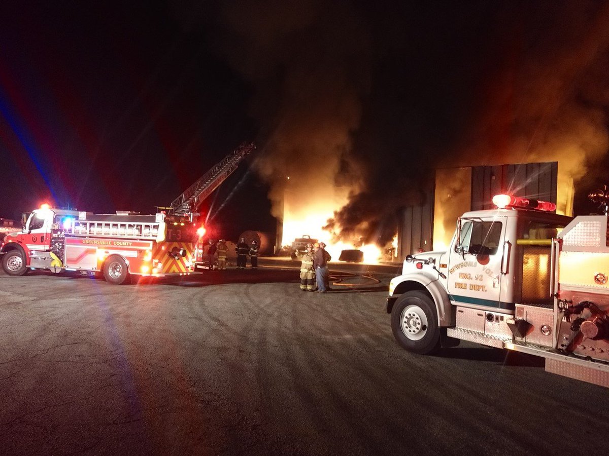 Fire crews from around the Southampton County area are responding to a fire Monday morning at the Valley Proteins plant in Emporia.