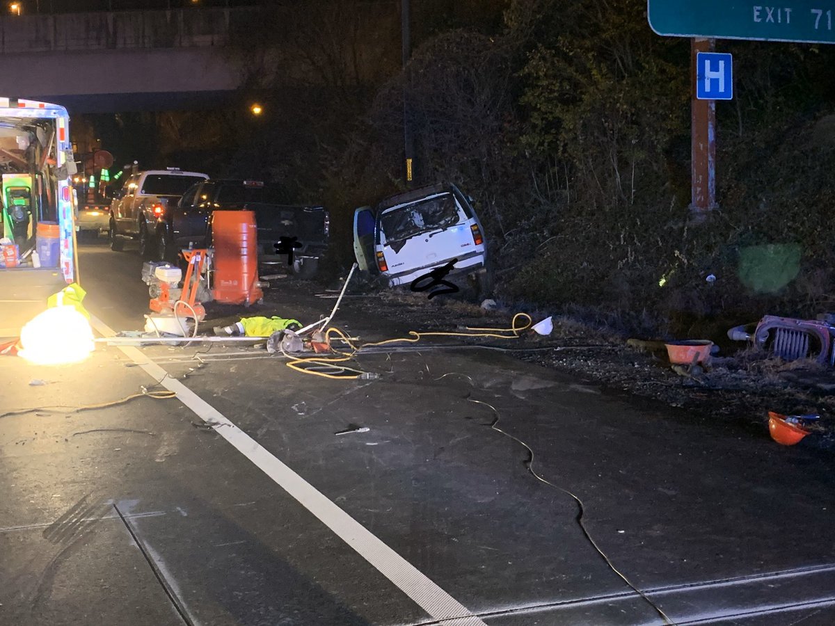 Serious crash on I-66 WB near Quincy Street. 8 people taken to the hospital. 