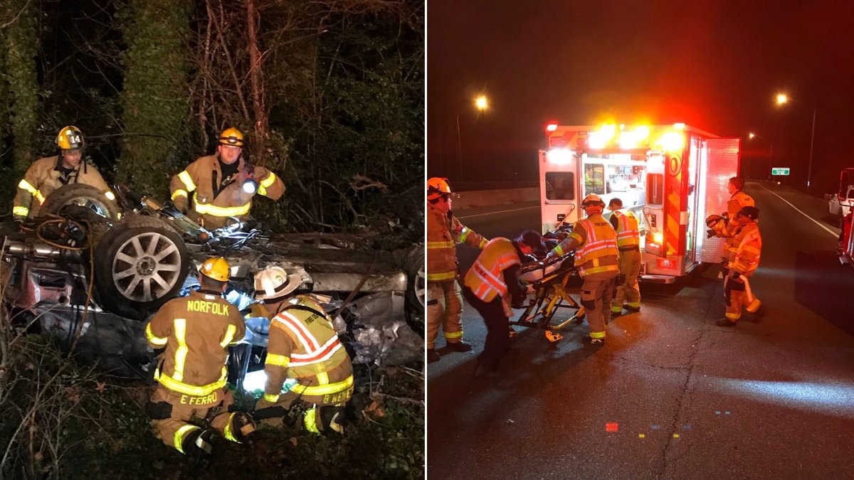 Woman trauma alerted to local hospital after crash in Norfolk