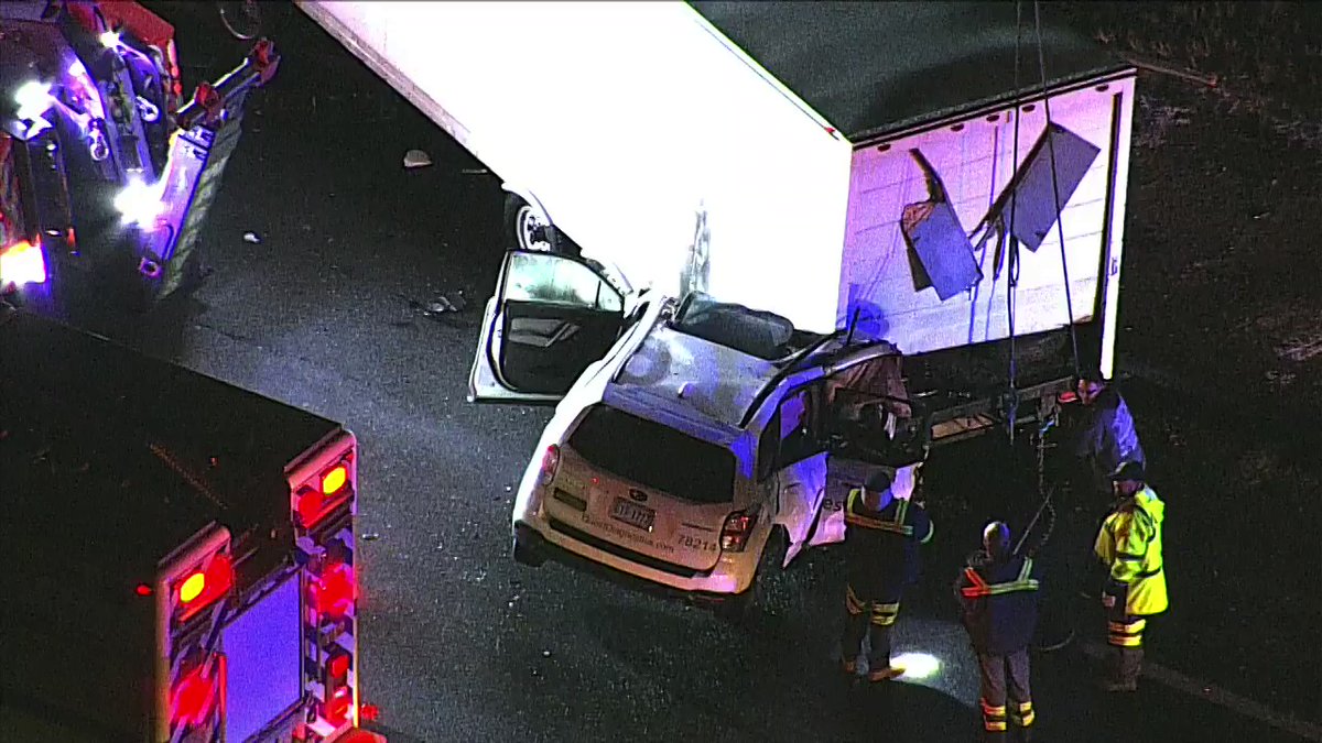 Northbound 95 is closed approaching Quantico Triangle