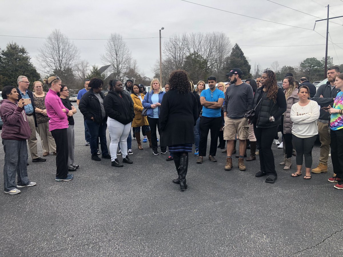 Parents gathering at North Run Baptist Church waiting to reunite with their kids after reports of an active shooter at Moody Middle School is deemed NOT credible. Jan Parrish from HCPS Central Office calls it a prank call. School still on lockdown 