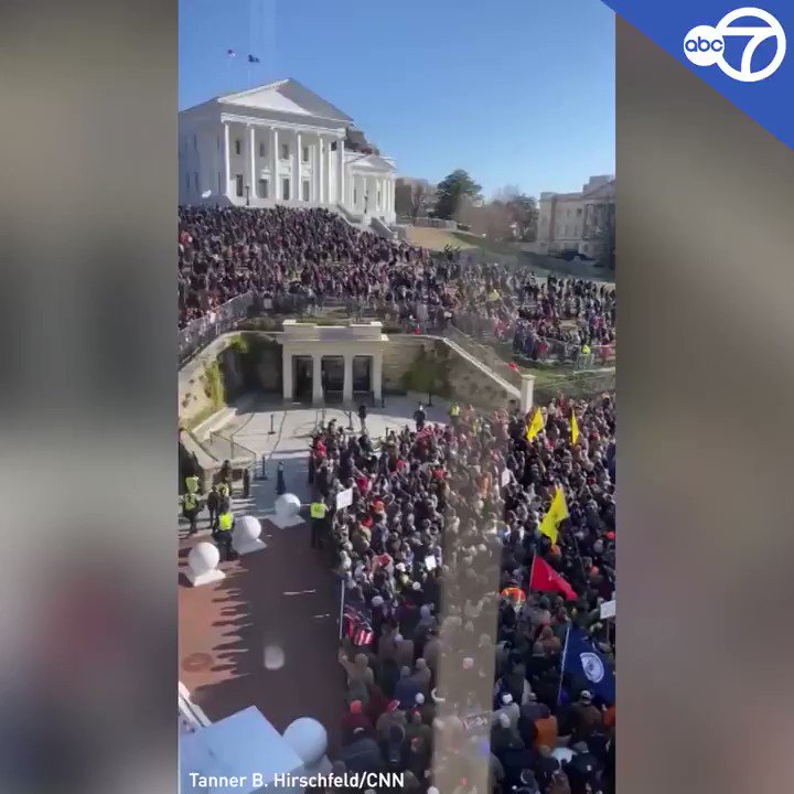 RICHMOND RALLY: The latest estimate is that 22,000 people were in Virginia's capital today for a pro-gun demonstration.