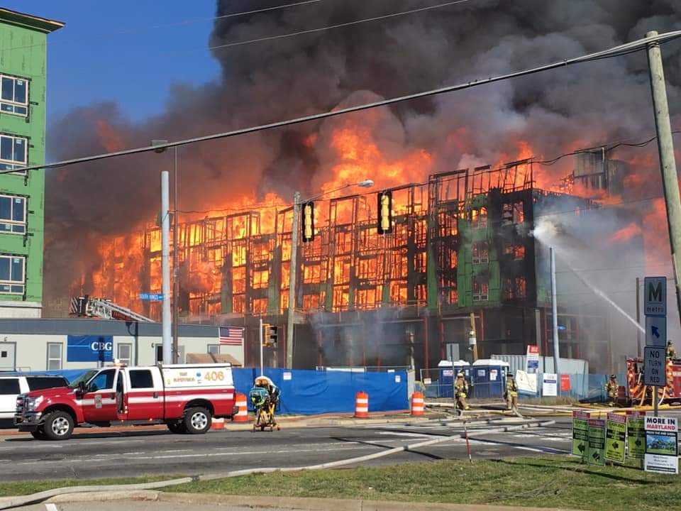 ALEXANDRIA FIRE IS   CONTAINED: Fairfax Co Fire and EMS reports the fire is   under control. Firefighters continue to monitor hot spots, will remain on scene for next 24 hours as a precaution