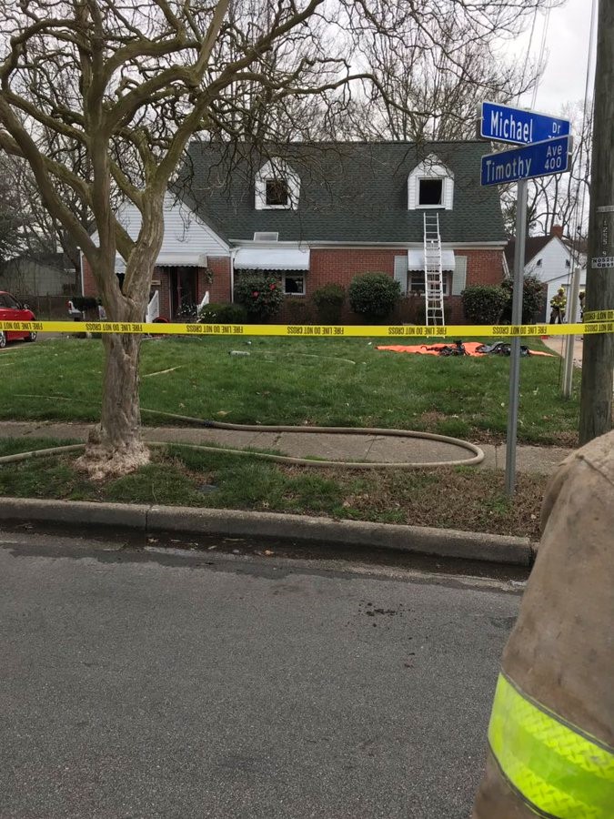 Man dies after Norfolk house fire  in the 7800 block of Michael Drive 