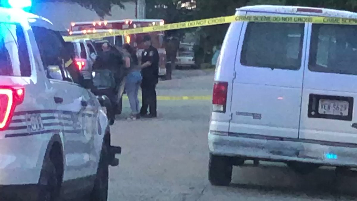 Hampton VA Police officers say the man, shot during a domestic situation has life threatening injuries.   a woman, involved in the incident is detained