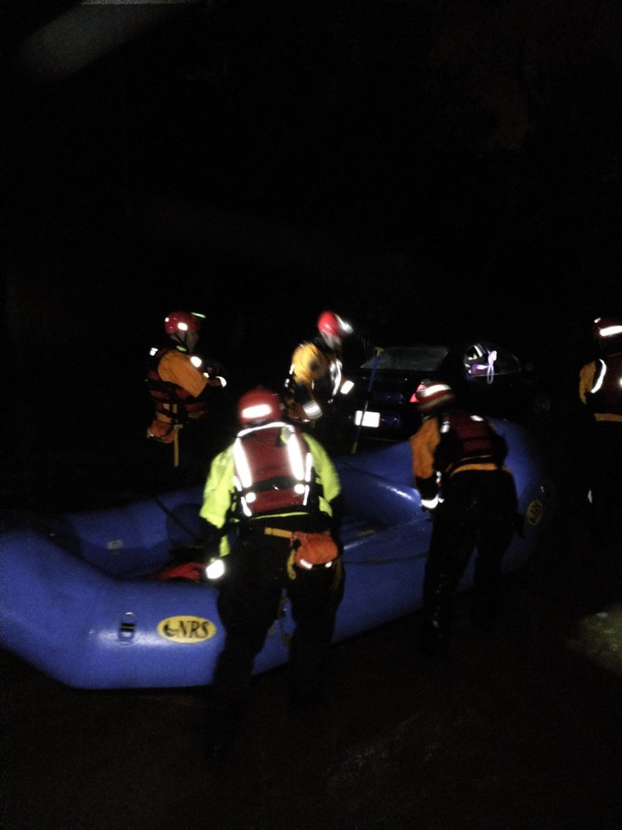 At 1:20am, Roanoke Fire-EMS was dispatched to the 1600 block for a person trapped in a vehicle in flooded waters. Units arrived to find one occupant in the vehicle who was rescued by swift water crews. No injuries were reported