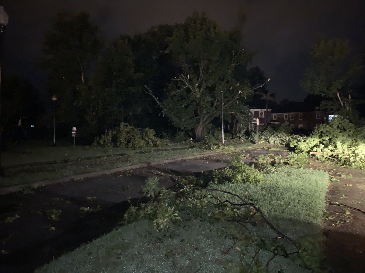 Currently here in Downtown Suffolk where the damage is severe. 13NewsNow Congested roadways with fallen trees and slanted power lines. 