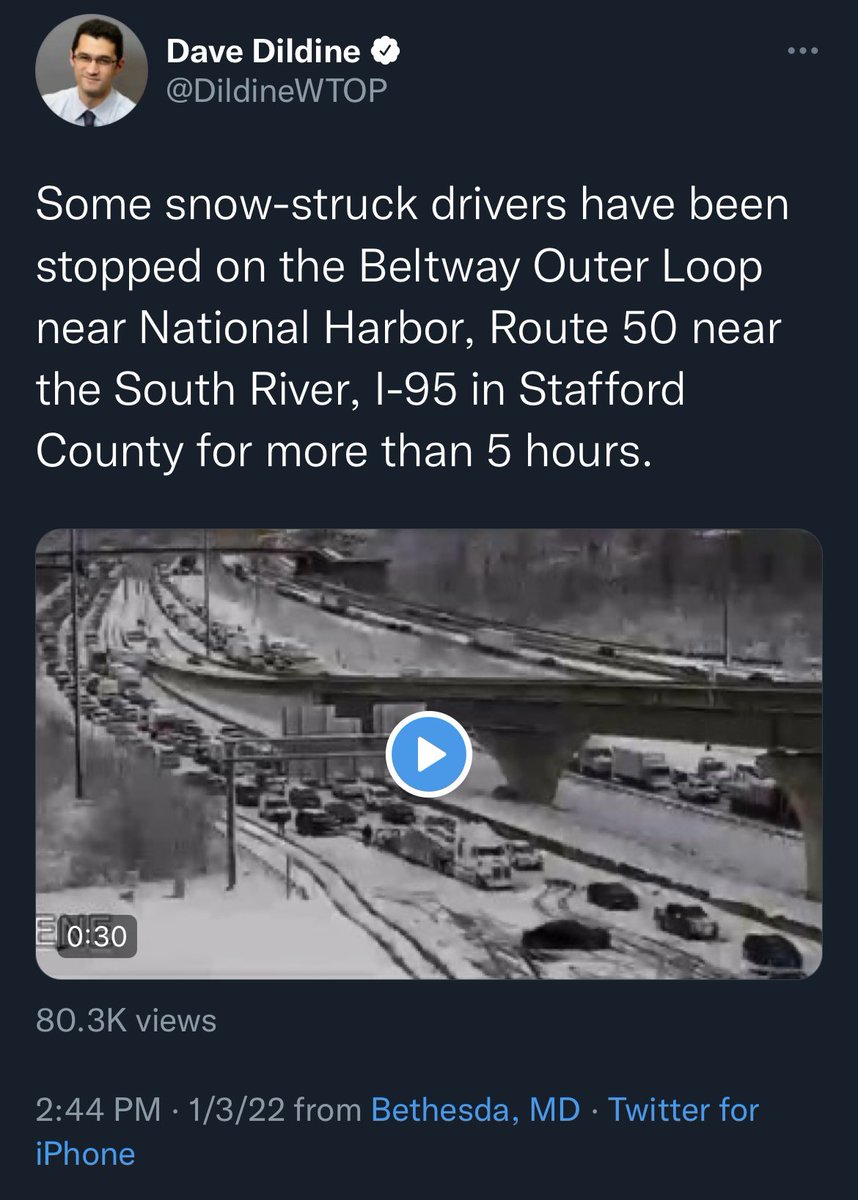 People have been stuck on I-95 in Virginia for 15+ hours 