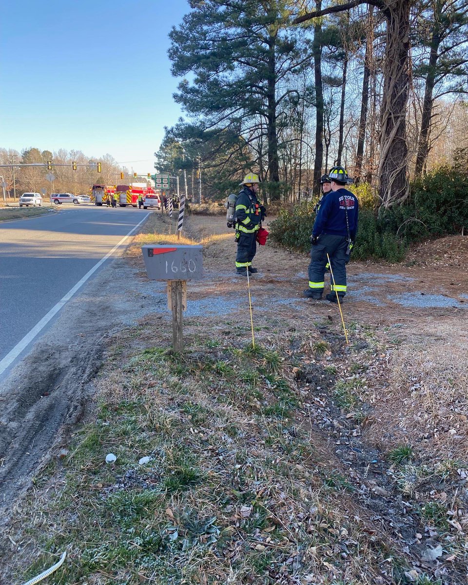 SFR is on scene of gas leak (1 inch line) near the 1700 block of Wilroy Road. No evacuations are necessary at this moment. The gas company has been notified and is responding.  Wilroy Road is completely shut down on this block, near the 58 exit ramp