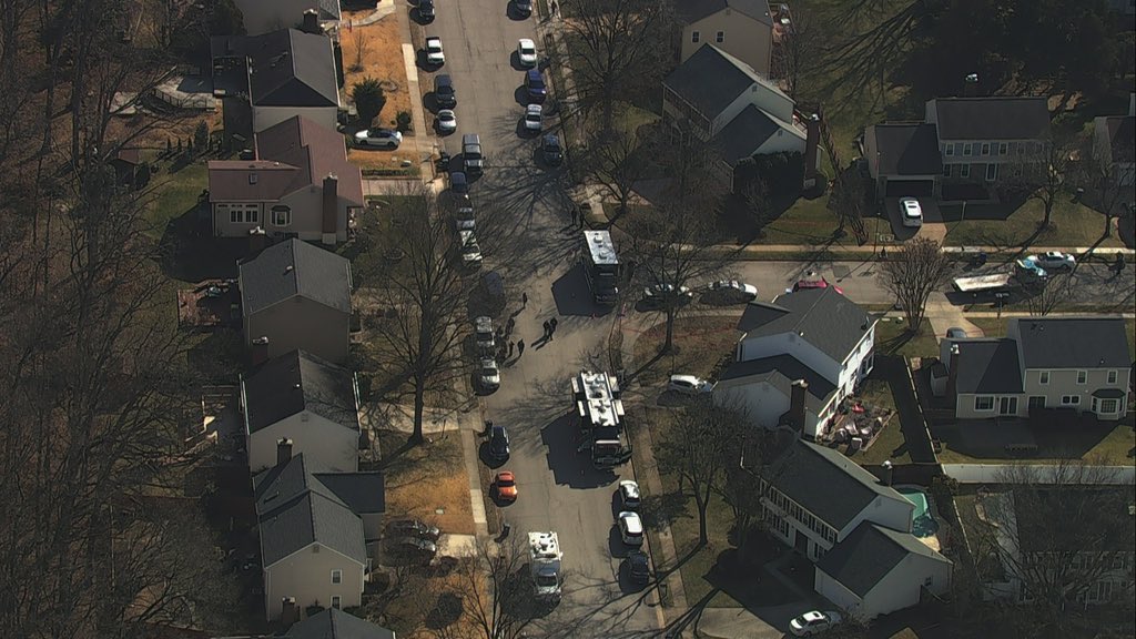 OFFICER INVOLVED SHOOTING in Newington Virginia on Fitt Court.   two firearms on the ground near a suspicious van, that police were initially responding to. The wounded suspect has been transported in grave condition  