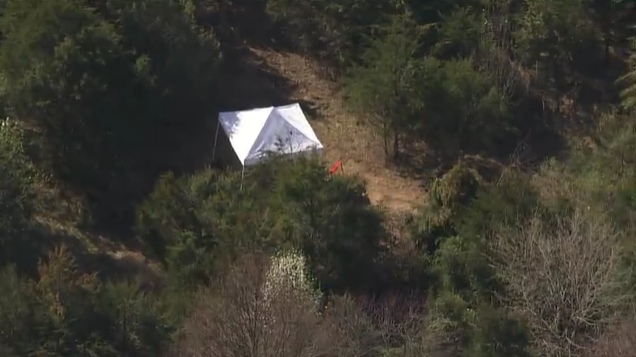 The Prince William County Police Department is conducting a search in an area off Lexington Valley Dr in Manassas, VA after partial human bones were discovered. It is unknown how long the remains were in the area