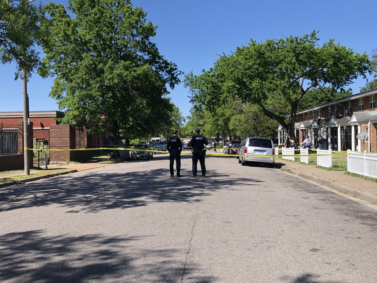 @NorfolkPD are on scene for a shooting on Bagnall Road which is near the Calvert Square neighborhood. A man and a juvenile were shot and both were sent to the hospital. 