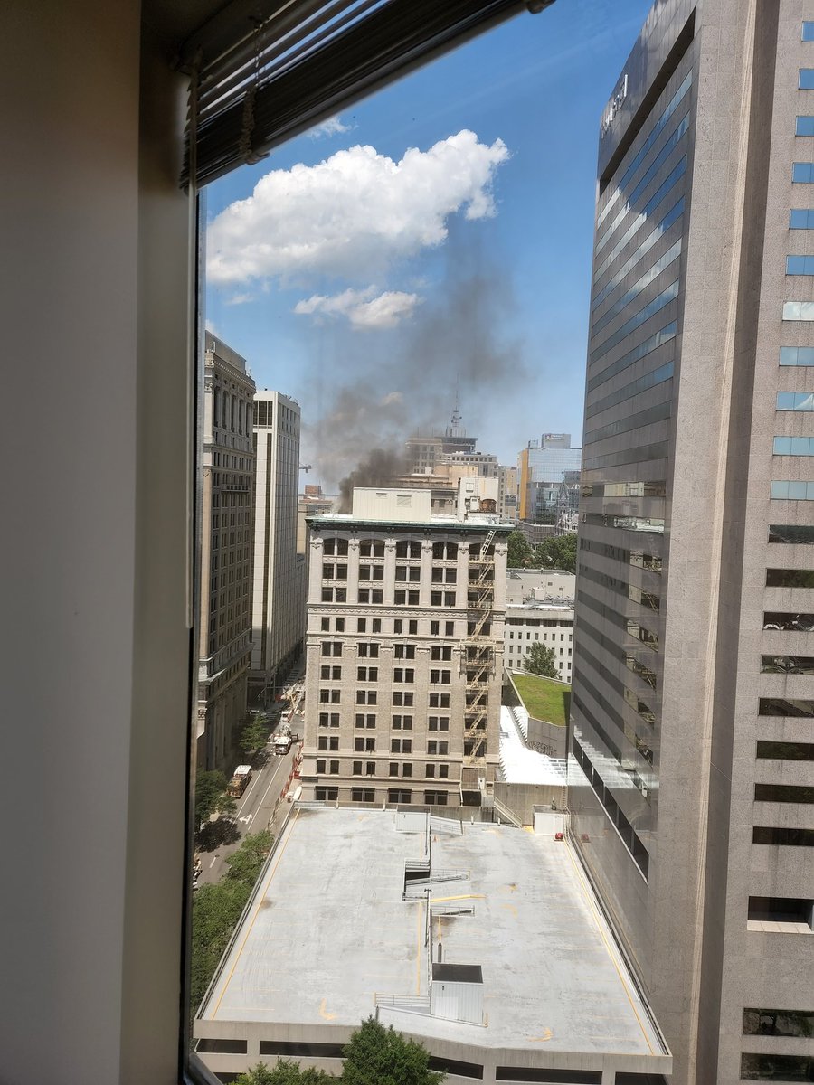 Mutual building fire downtown RVA