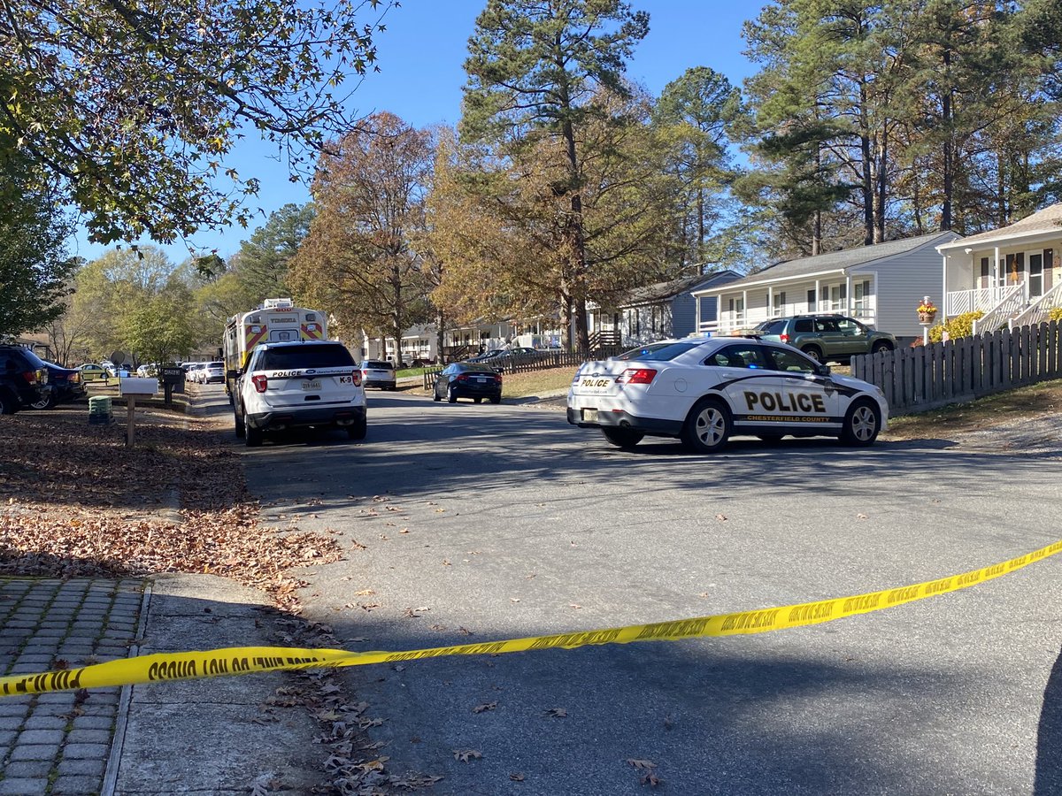 CHESTERFIELD: Major Mike Louth told us officers found four people shot and killed along Laurel Oak Road - including three children.  Identities and ages haven't been released.  No details on a suspect - police are still canvassing the neighborhood