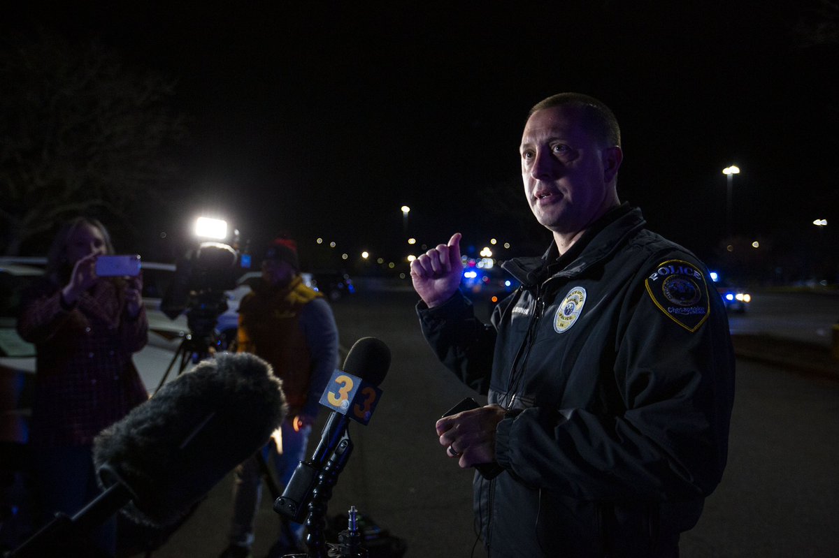 On the scene of a mass shooting at a Walmart in Chesapeake, Virginia. The call came in at 10:12 p.m. Authorities have confirmed multiple fatalities and injuries. The FBI has arrived on scene to assist in the investigation. 