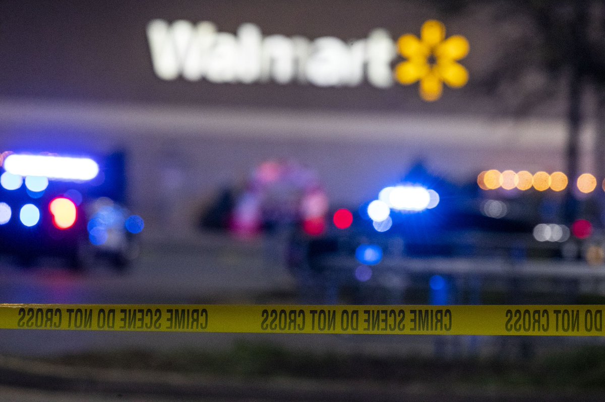 On the scene of a mass shooting at a Walmart in Chesapeake, Virginia. The call came in at 10:12 p.m. Authorities have confirmed multiple fatalities and injuries. The FBI has arrived on scene to assist in the investigation. 