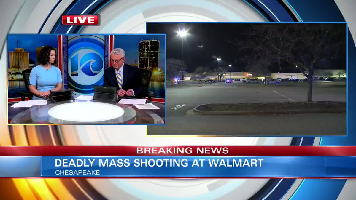 WALMART SHOOTING: The sister of the 20-year store employee shot in a Chesapeake Walmart says it's comforting to know he's been talking.   The victim had only been clocked in for about 10 minutes when he was shot