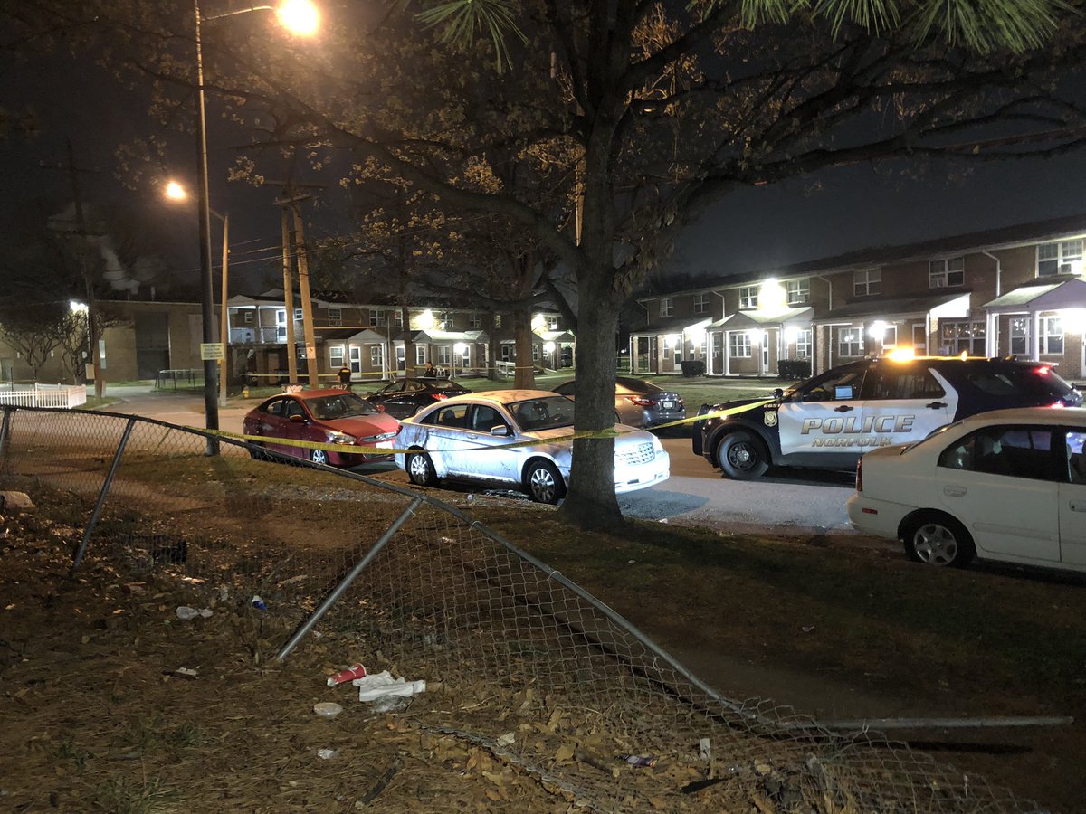 @NorfolkPD are on scene for another shooting that occurred just after 11 pm. Dispatch says: Two people were shot, and one person was found at Bagnall Road, the other at E. Virginia Beach Blvd. A total of 3 people were shot in the city last night. 