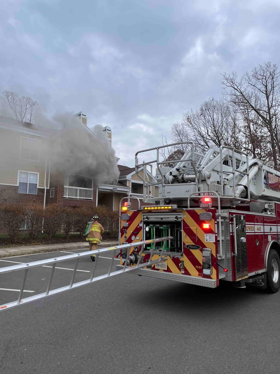 Units are on scene of a fire in a garden-style apartment building in the 13000 blk of Autumn Woods Way. Crews arrived with smoke and fire showing and located a fire in a second floor apartment. The fire is out. No firefighter or civilian injuries have been reported