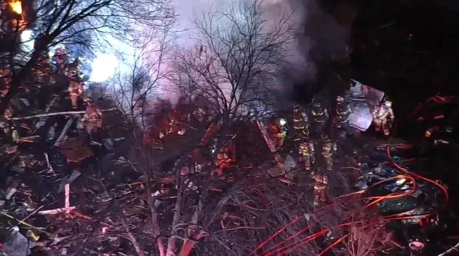 One firefighter is dead and several others are injured after several crews were called to the scene of a house explosion in Sterling, Virginia Friday night