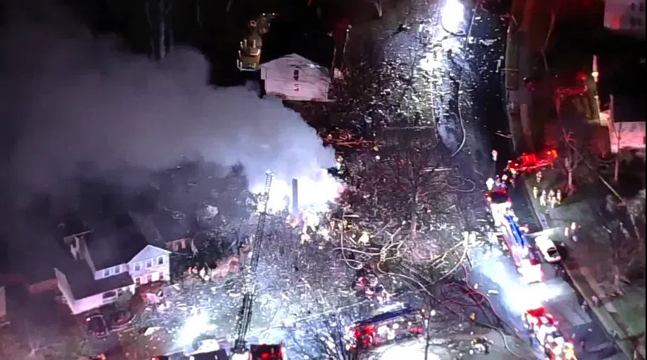 One firefighter is dead and several others are injured after several crews were called to the scene of a house explosion in Sterling, Virginia Friday night