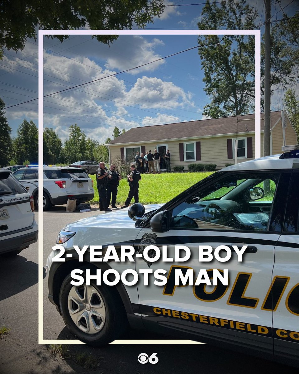 A two-year-old boy shot a man Monday morning in a Chesterfield County, Virginia home, Crime Insider sources told Jon Burkett. Chesterfield Police later confirmed some details to CBS 6 News 