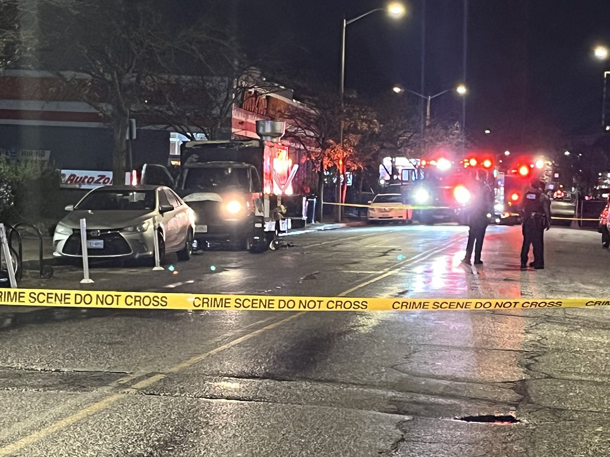 Food truck fire on Mt. Vernon Ave between Russel Rd & Reed Ave. One person is injured. Police ask all traffic to reroute to avoid the area until further notice