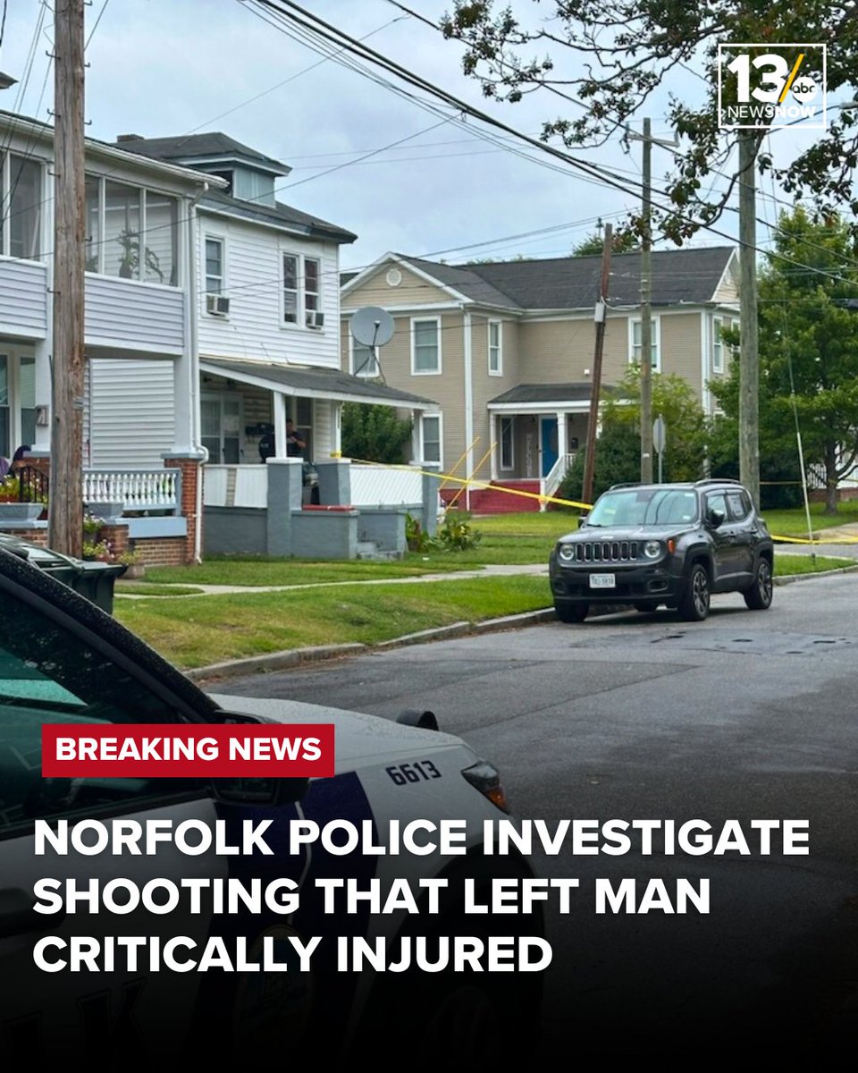 NORFOLK Police are investigating a shooting near 28th St. & Gazel St. Monday around noon. Man has life-threatening injuries.