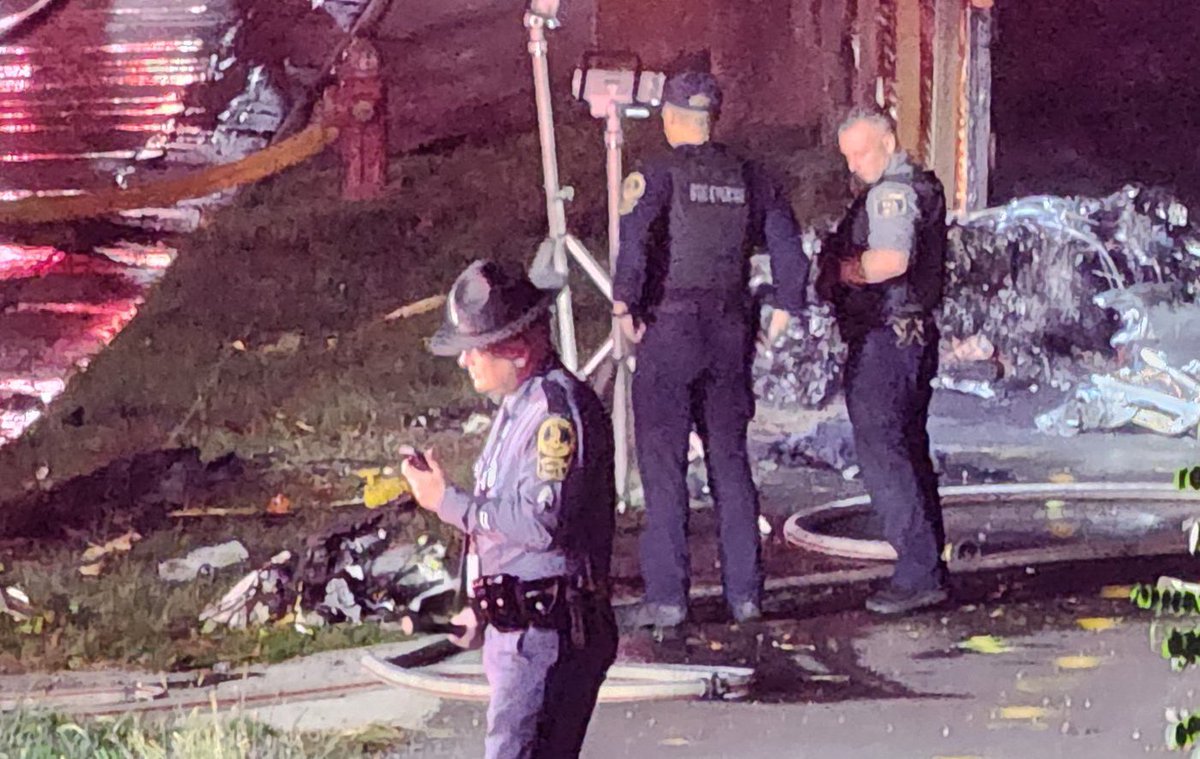 Outerloop of I-495 at South Van Dorn Street in Franconia— a car flipped over on the Beltway and landed down on S Van Dorn Street, instantly catching fire. Two people in the car were reportedly ejected,