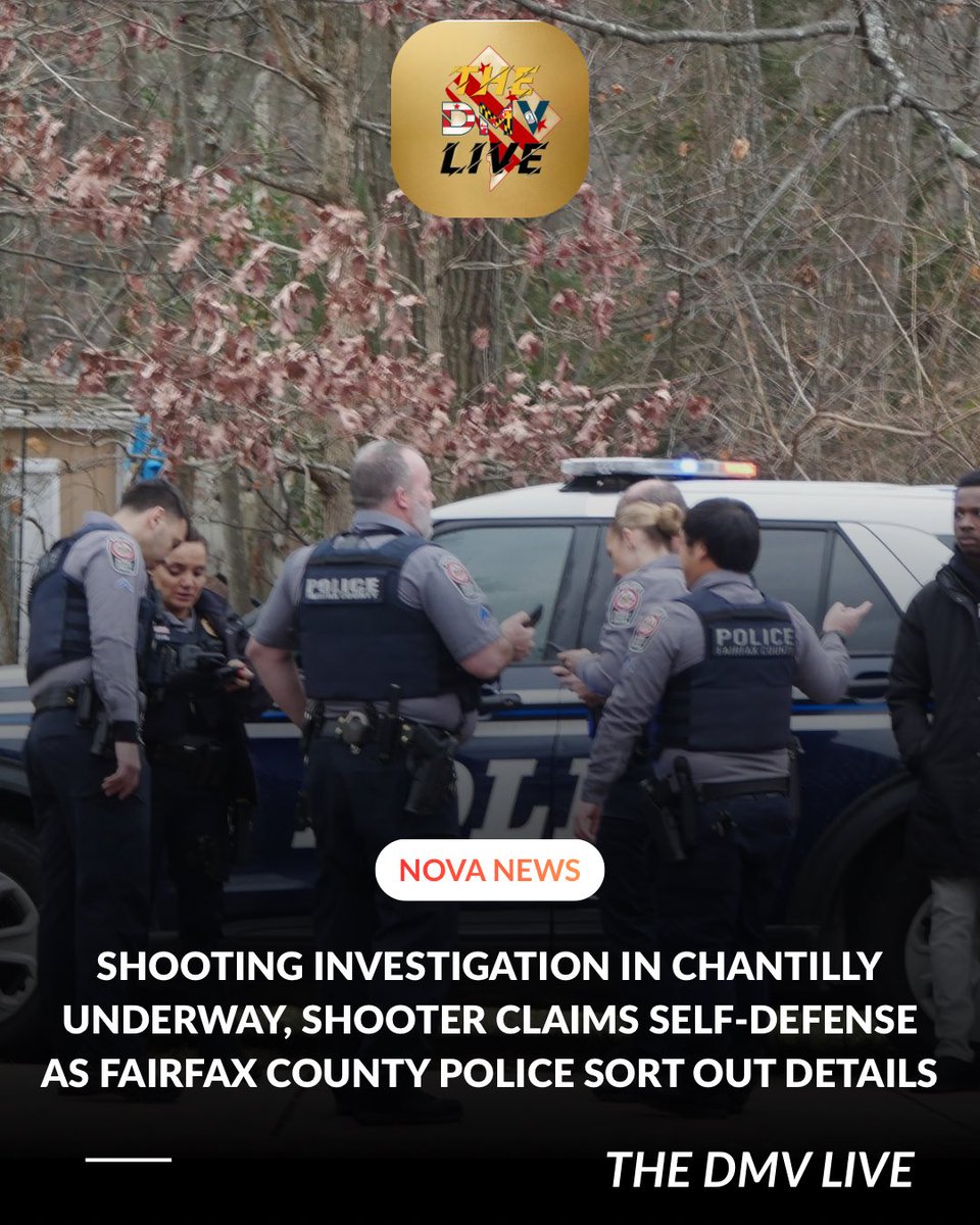 FAIRFAX COUNTY SHOOTING: 11400 block of Willard Road in Chantilly victim shot by a male claiming self-defense. The victim’s injuries do not appear life-threatening