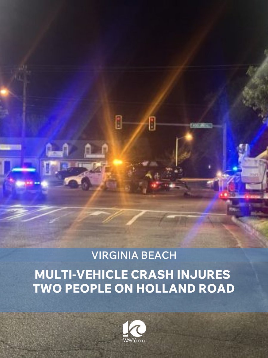 One person has life-threatening injuries after a three-vehicle crash in the 3800 block of Holland Road