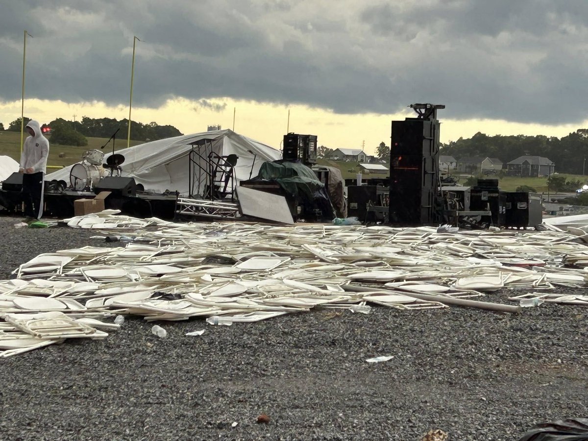 1 DEAD AFTER TENT COLLAPSE AT VIRGINIA CHURCH: large tent collapsed during an outdoor service at East Lake Community Church, injuring multiple people and resulting in one fatality. Eleven individuals were transported  