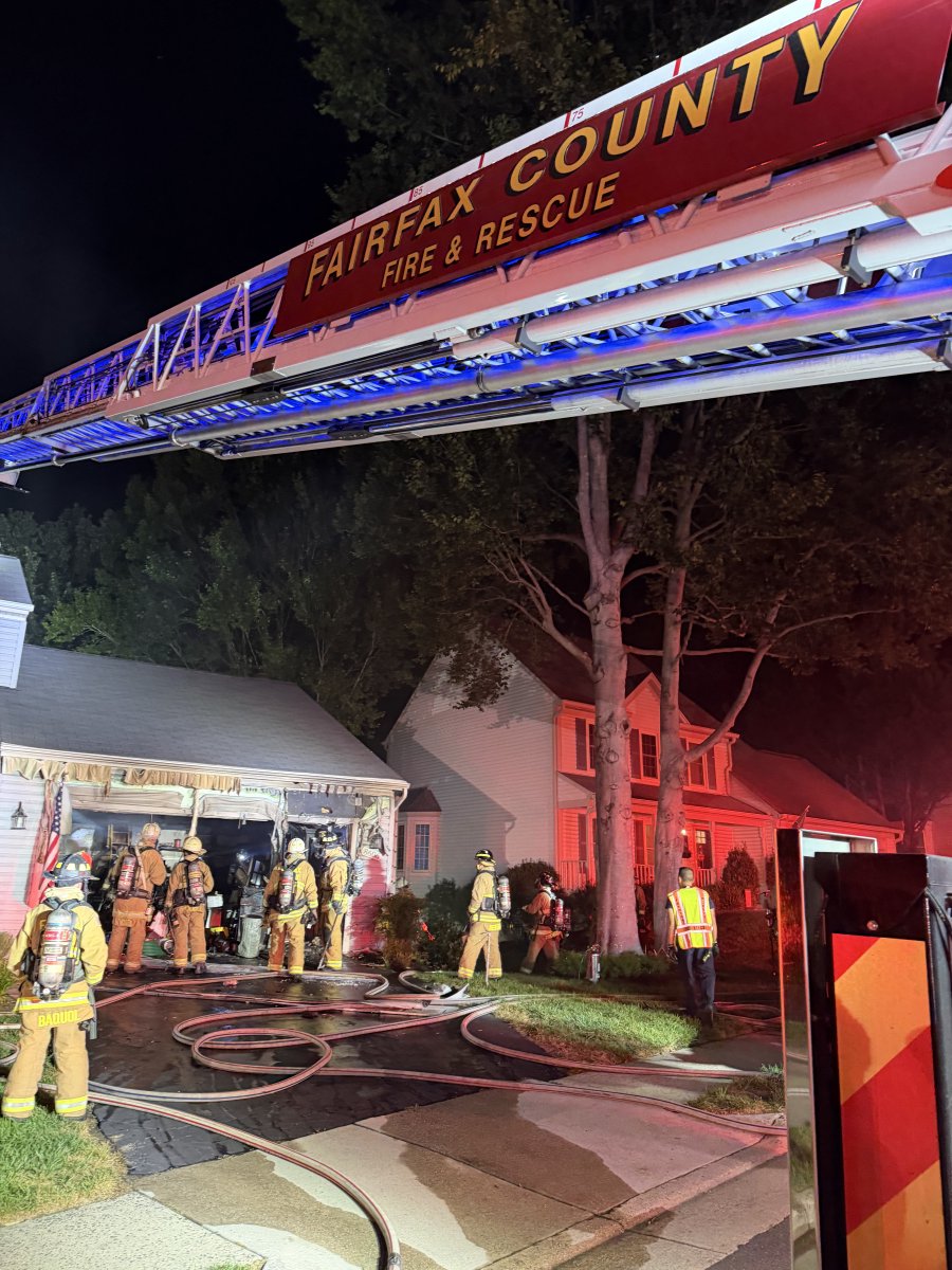 FairfaxBravest responded to a house fire at Groveland Dr / Silver Sage Ct. Two-story single-family home with fire showing from the garage. Crews contained the majority of the fire to the garage. All occupants evacuated prior to arrival. 